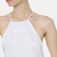 Envers Satin Metal Chain-detail Top