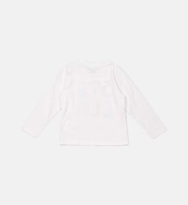 تي شيرت قطني بتأثير الطلاء وشعار الماركة