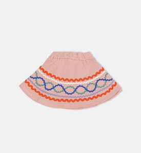 تنورة بربيرا محبوكة بنقشة متموجة