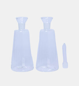 مجموعة موزع الزيت والخل الزجاجي