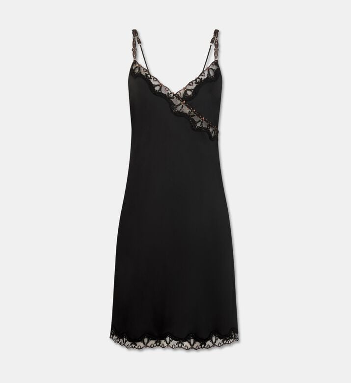 Chantelle Night Dress, Black, M, Packshot View
