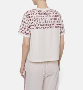 Sea NY Floral-embroidery Long-sleeve Ts Shirt, Model View