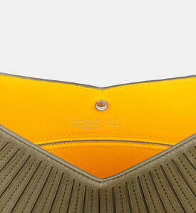 Camille Fournet Balancier Calf Leather Handbag, Khaki, Packshot View