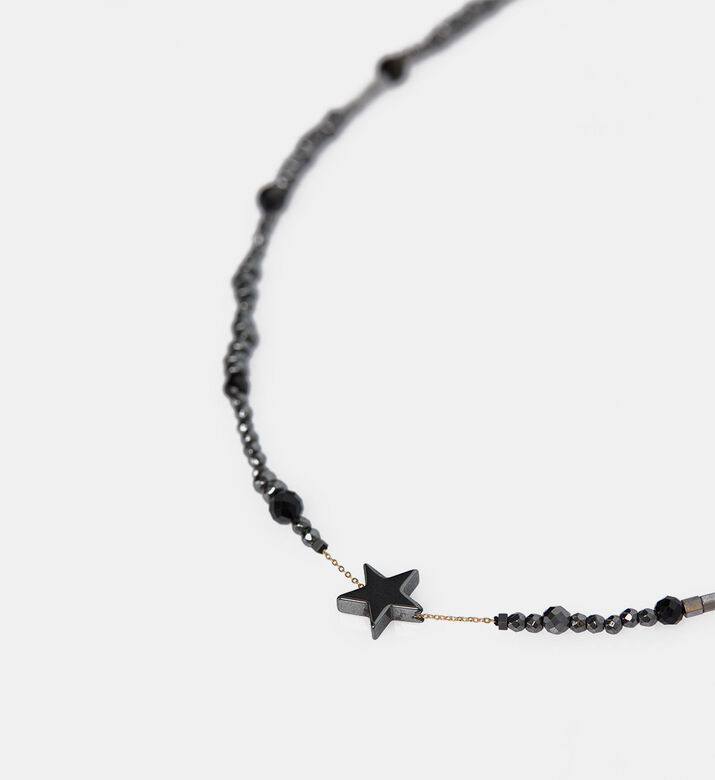 Gold Star Beaded Pendant