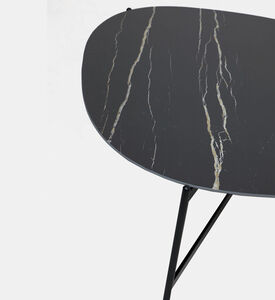 PR-Living & Muundo Pebbles Italian Ceramic Coffee Table, Black, 100-cm, Packshot View