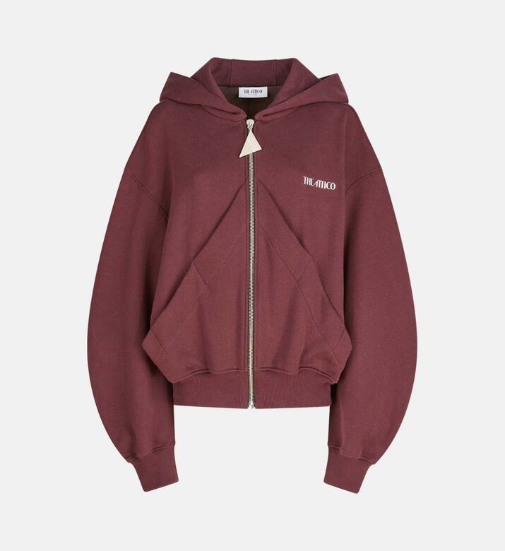 بلوزة مطرزة بغطاء رأس