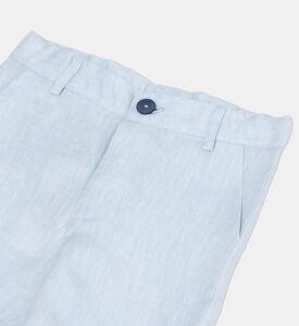 Linen Button Closure Shorts