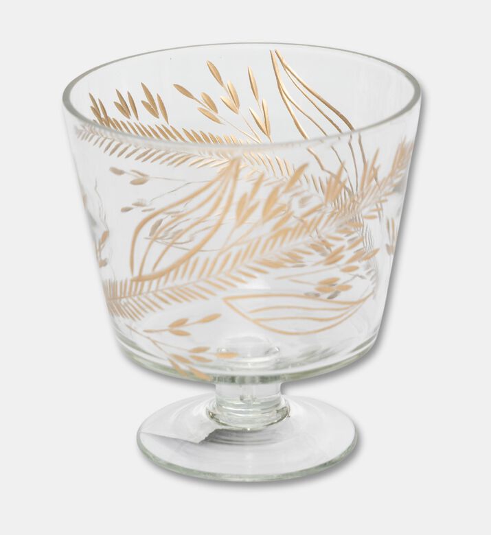 Home Deco and More Leaves Engraved Round Base Vase, Packshot View