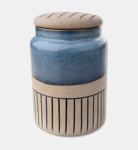 Tohfa Luxe Luxe Coastal Clay Artisan Storage Jar &ndash; 14 Cm, Packshot View
