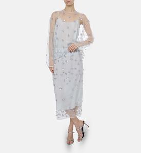 Forte-Forte Metallic Floral Sequins Skirt, Model View