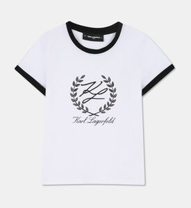 Karl Lagerfeld Logo-print Ringer T-shirt, Packshot View
