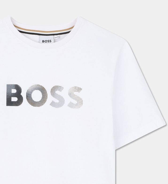Boss Graphic Logo Cotton T-shirt, Packshot View