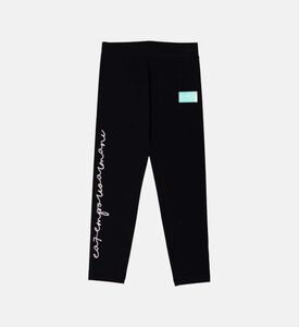 Cotton Logo-badge Leggings