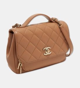 Chanel Preowned Chanel Business Affinity Beige Caviar Quilted Flap Bag, Packshot View