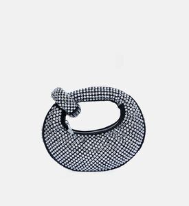 حقيبة كريستال صغيرة بمقبض علوي