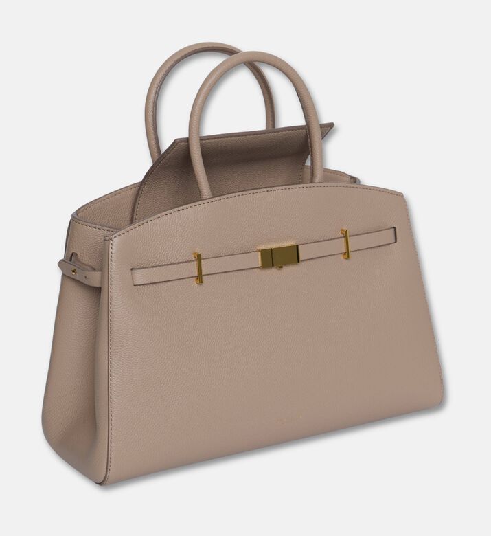 Demellier The Midi Hudson Crossbody Bag, Light-taupe, Packshot View