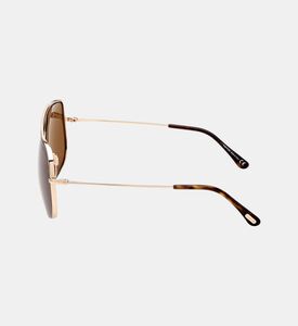 نظارات شمسية مربعة بجسر مزدوج أسيتات 61