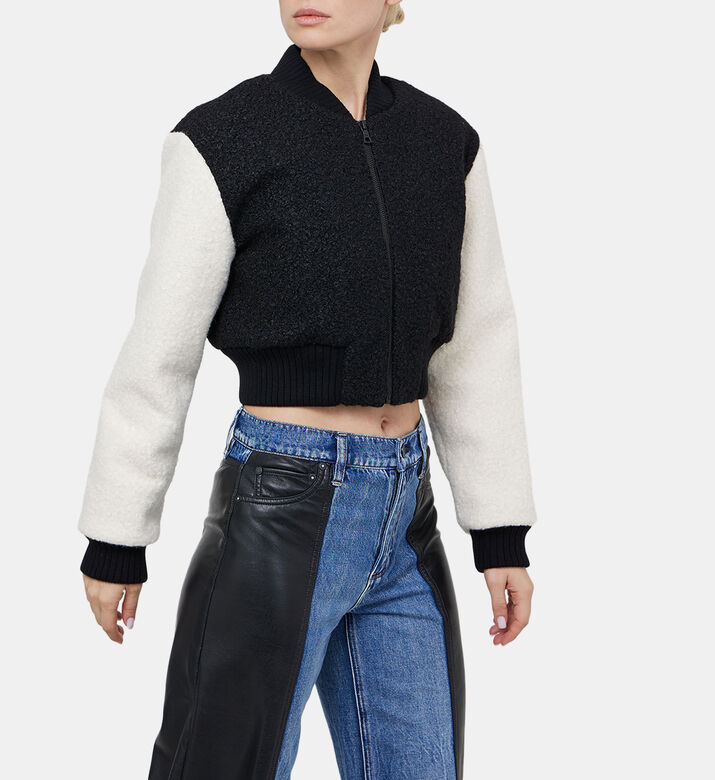 Felisa Cropped Varsity Jacket Felisa Cropped Varsity Jacket