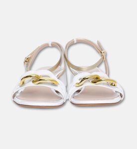 Albano Chain-embellished Sandals, White, Eu-40, Packshot View