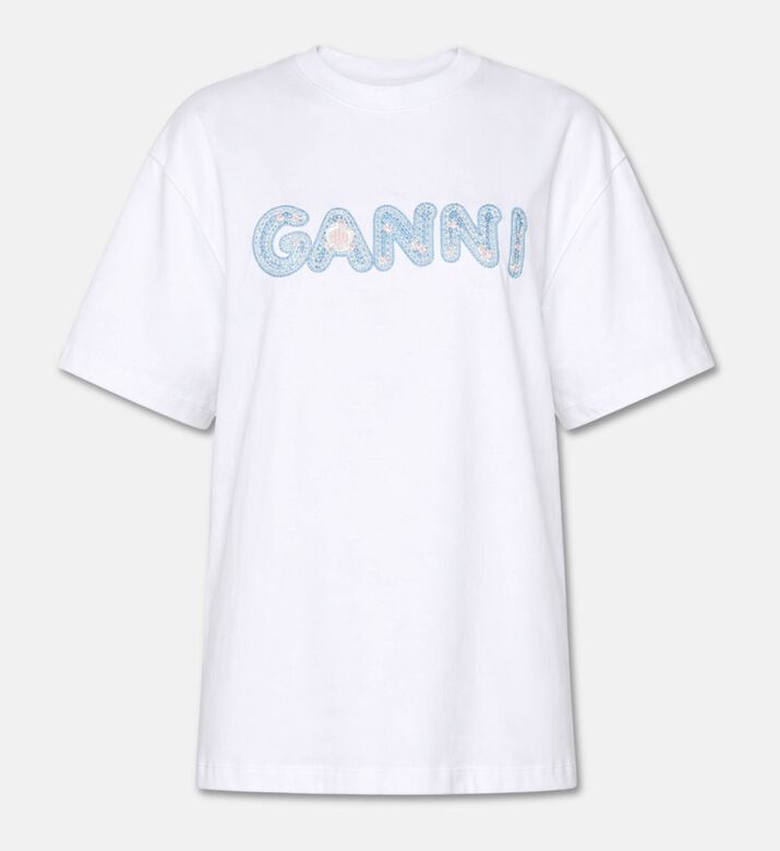 Ganni Logo Short-sleeve T-shirt, Packshot View