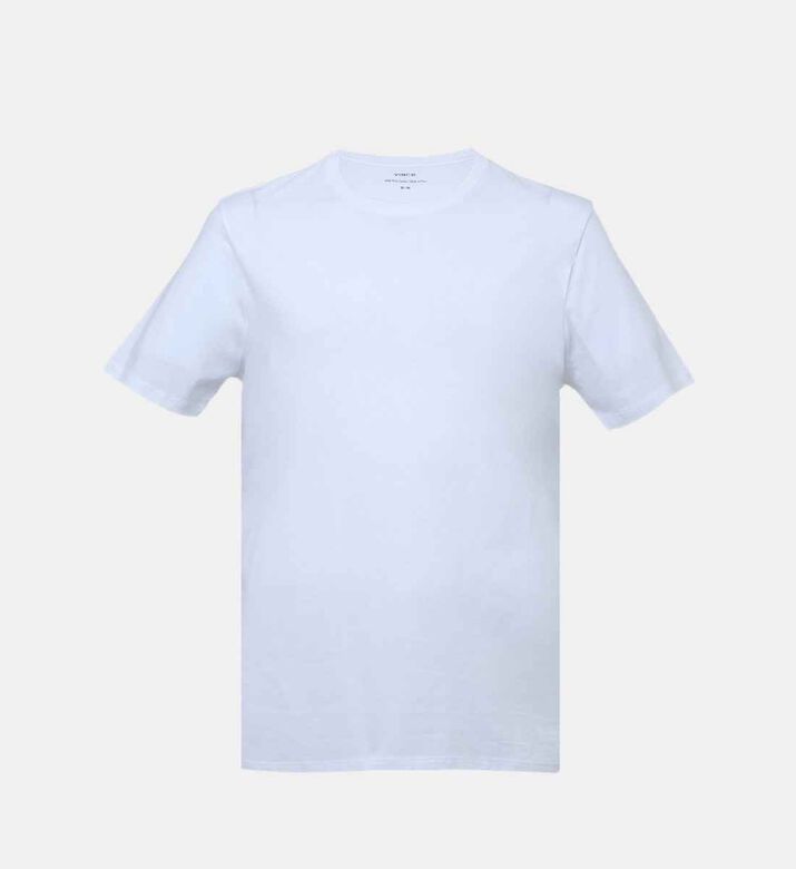 تيشيرت قطن بياقة مستديرة