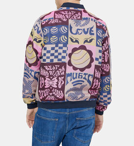 سترة جاكار بومبر كبيرة الحجم