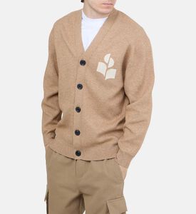 كارديغان مطرز وبأزرار على الصدر