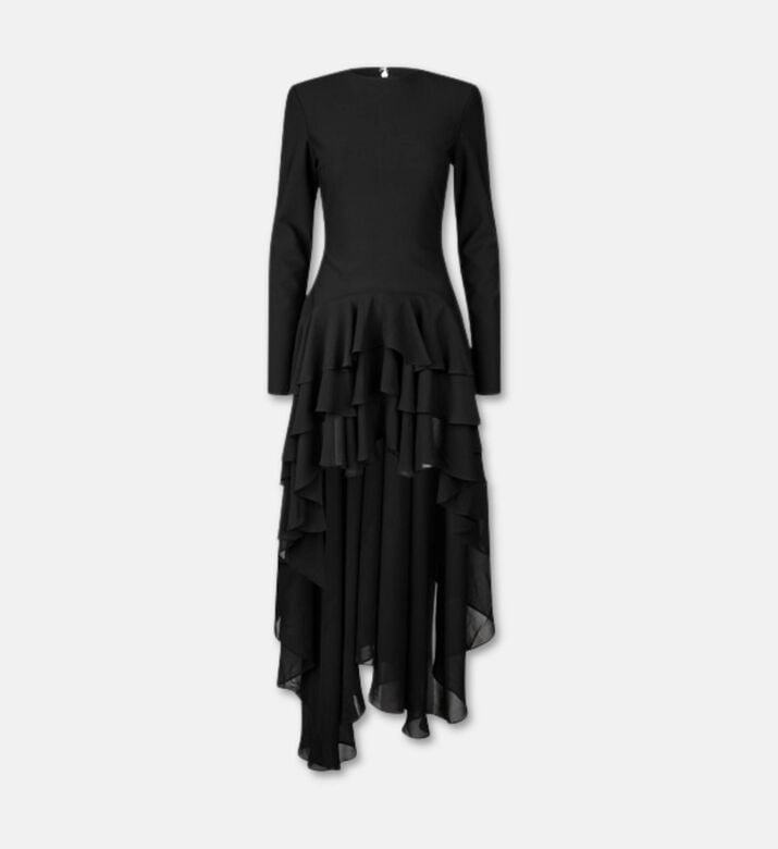 Rotate Dress Ls Ruffle, Packshot View