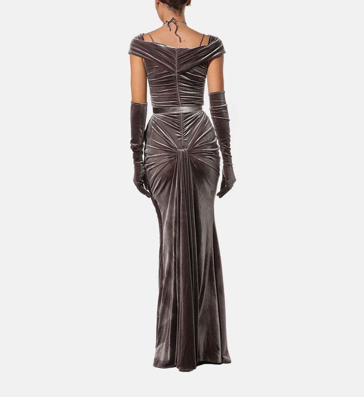 Zeena Zaki Dress, Grey, L, Model View Zeena Zaki Dress, Grey, L, Model View