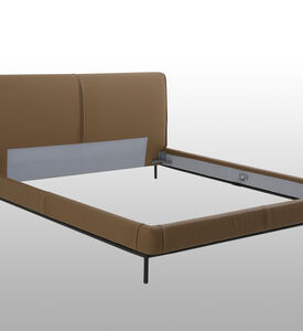 Carmen Leather Headboard Bed