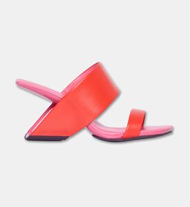 UN United Nude Cow Leather High Heel Sabot, Red, Eu-38, Packshot View