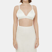 Elastic-strap Triangle Bralette