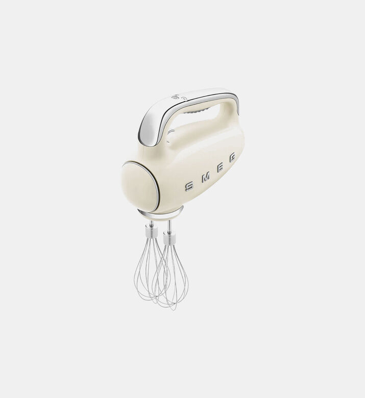 Smeg 50s-style Iconic Hand Mixer, Cream, Packshot View