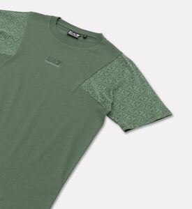 EA7 Cotton Short-sleeve Straight Hem T-shirt, Packshot View