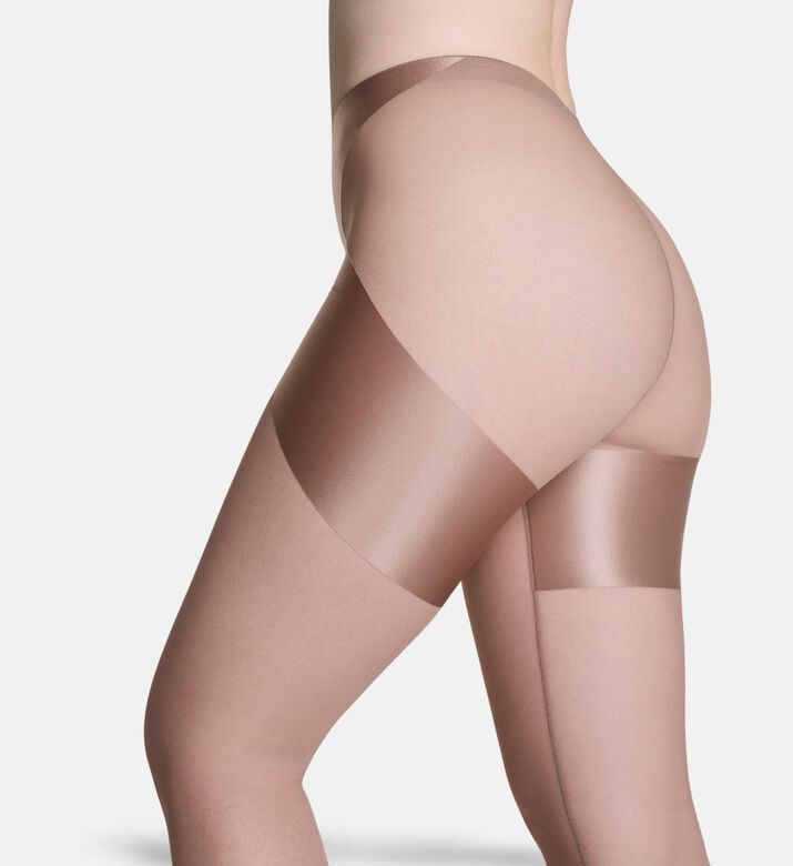 Spanx Shape Satin, Dark-nude, Xs, Model View