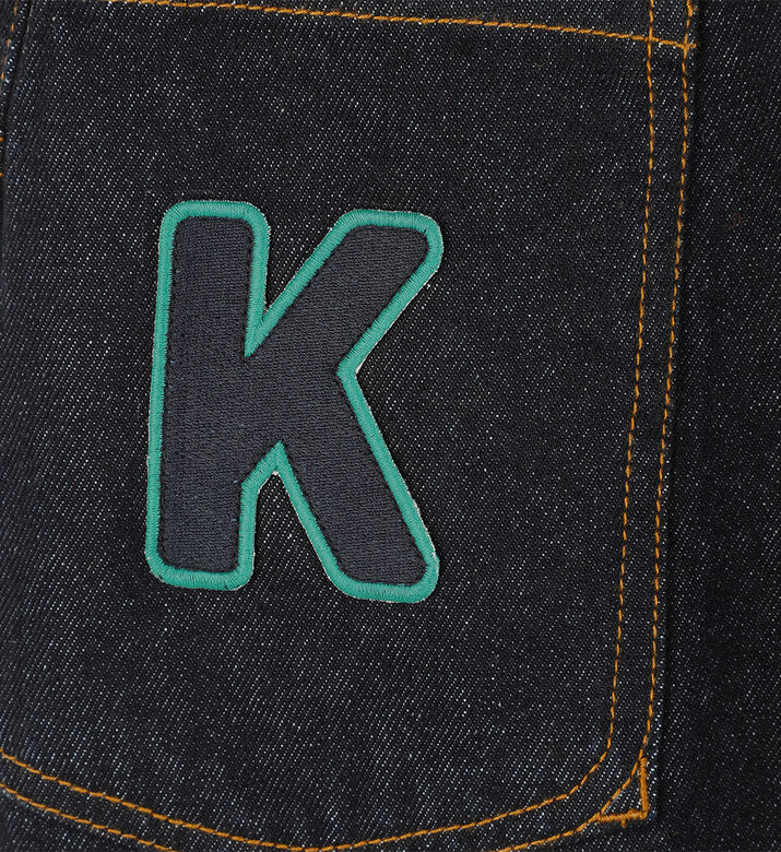 Back Embroidered Logo Denim Pant