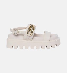 Tractored Chain Flatform Sandals