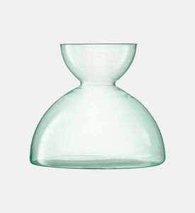 مزهرية زجاجية شفافة على شكل مظلة