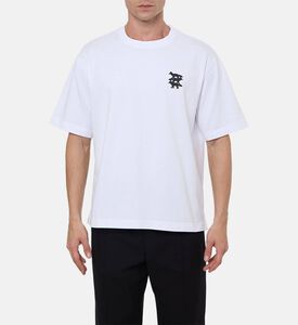 Maison Kitsune Cotton Oversized Fox-print T-shirt, Model View