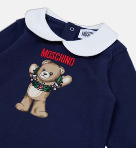 Moschino BKT Holiday-themed Cotton Babygrow, Packshot View
