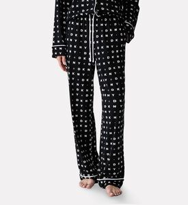 DKNY Logo Long-sleeve Pajama Set, Model View