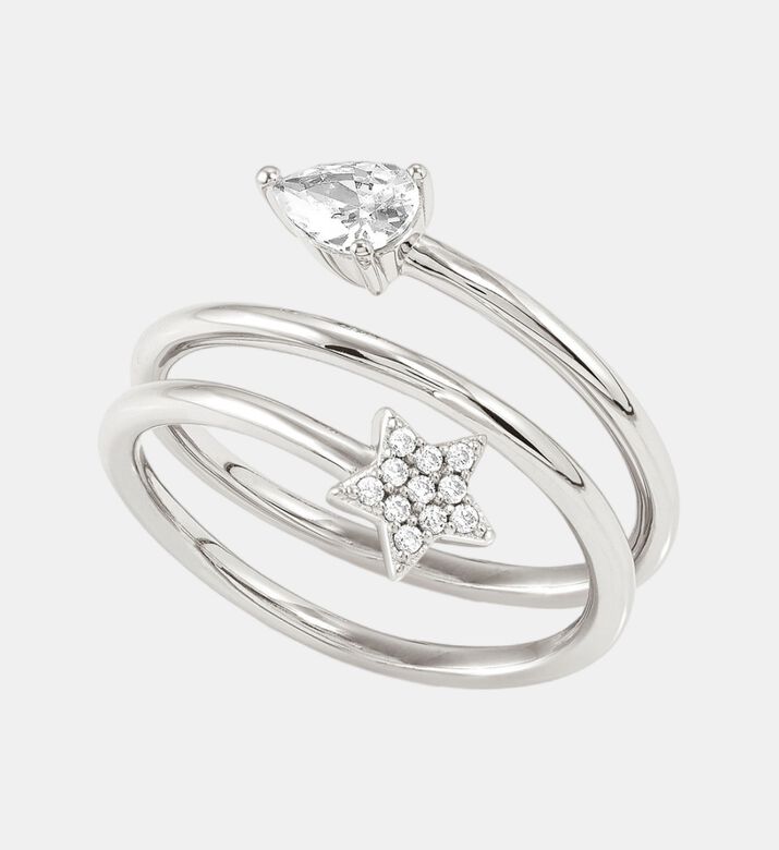 Star-shaped Spiral Ring