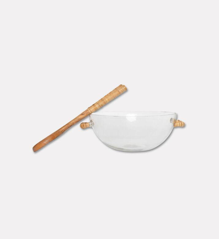 Home Deco and More Bamboo Side Handles Bowl, Packshot View