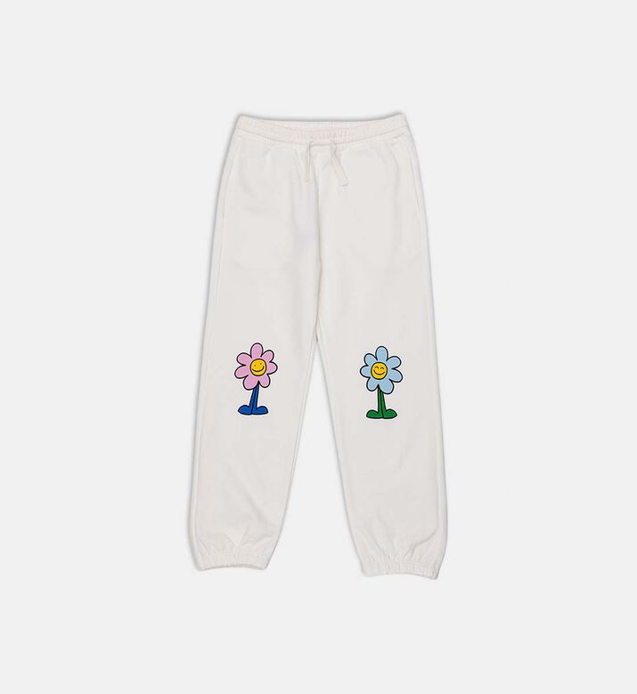 Knee Flower-patches Sweatpants