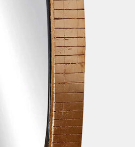 Home Deco and More Round Gold Leaf Mirror, Packshot View