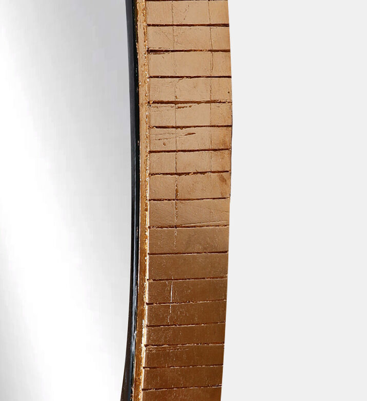 Home Deco and More Round Gold Leaf Mirror, Packshot View