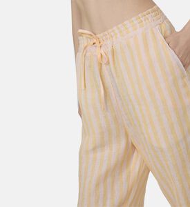 Sage Drawstring Waist Vertical Stripped Pants