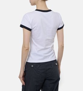 Ganni Logo-print Short-sleeve T-shirt, Model View