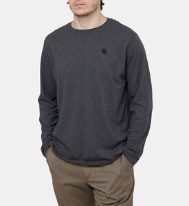 The Kooples Blazon Patch Long-sleeve T-shirt, Model View