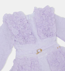 فستان كلاسيكي بأكمام قصيرة